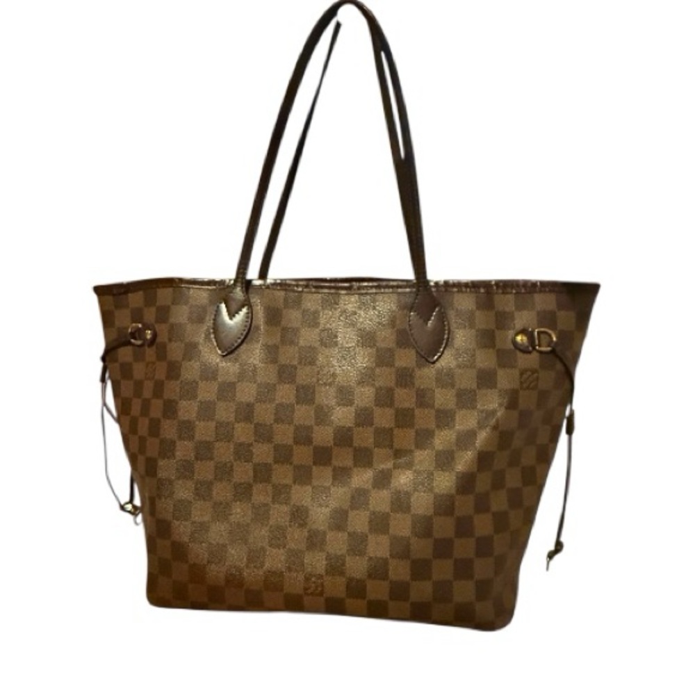 LOUIS VUITTON Neverfull MM Damier Ebene/Cherry - Picture 2 of 11